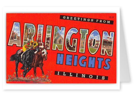 Arlington Heights Illinois Large Letter Greetings