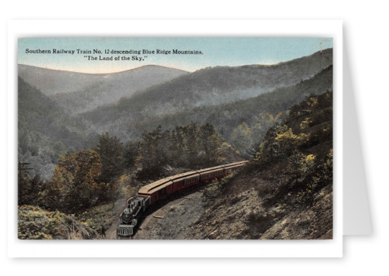 Asheville North Carolina Blue Ridge Mountains Southern Railway Train