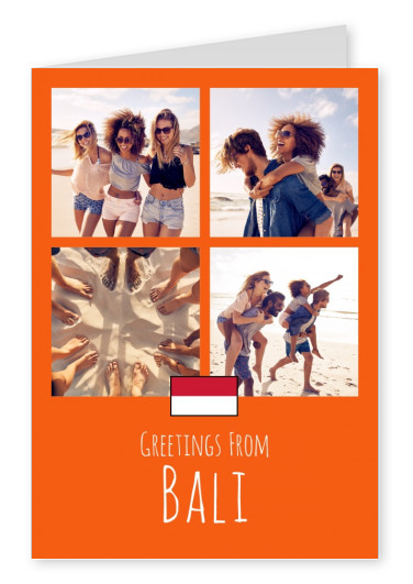cartolina Saluti da Bali