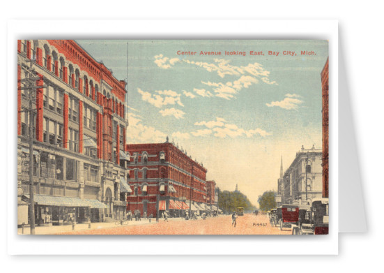 Bay City, Michigan, Center Avenue looking east