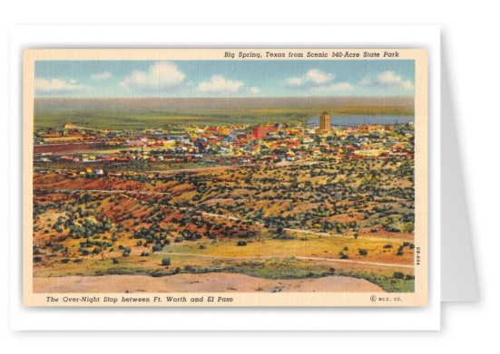 Big Spring, Texas, birds-eye view