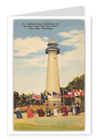 Biloxi, Mississippi, Biloxi Lighthouse and Eight Flags
