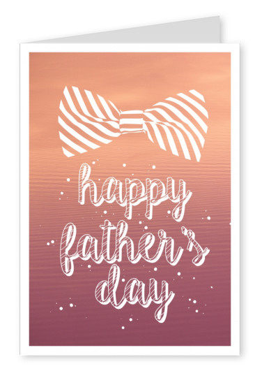 happy father's day withbow tie  illustration