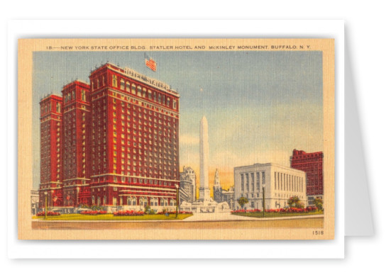 Buffalo, New York, Office Building, Statler Hotel and McKinley Monument