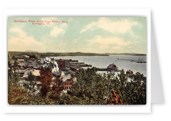 Burlington Vermont Burlington Water Front from Battery Park