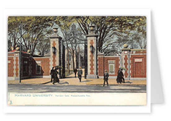 Cambridge, Massachusetts, Harvard Gate on Massachusetts avenue, Harvard Univeristy