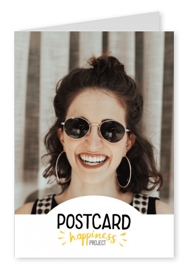 Cartão postal Felicidade Projeto gráfico