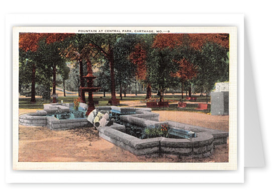 Carthage, Missouri, Fountain at Central Park