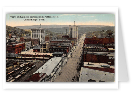 Chattanooga, Tennessee, Business Section from patten Hotel