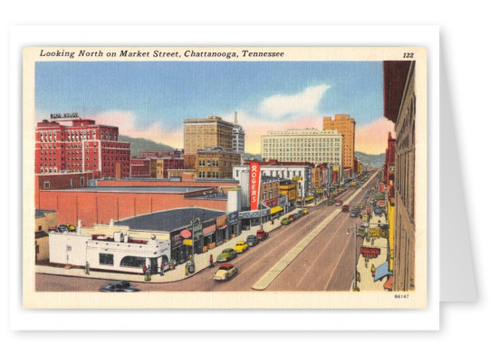 Chattanooga, Tennessee, looking North on Market Street