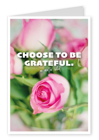 carte postale de dire que C'est pas la joie qui nous rend reconnaissants, c'est la gratitude qui nous rend joyeux