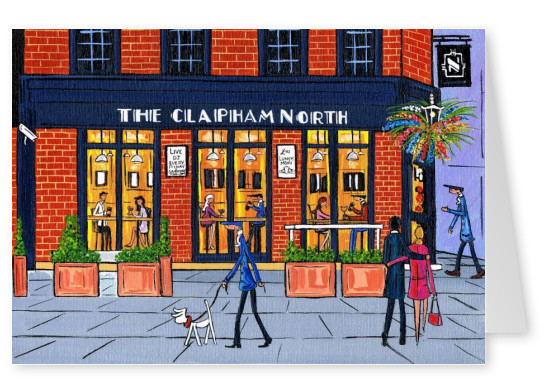 Illustration Du Sud De Londres, L'Artiste Dan Clapham Clapham North