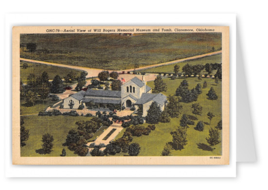 Claremore, Oklahoma, Aerial view of Will Rogers Memorial