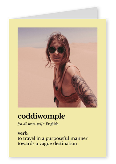 Coddiwomple definição