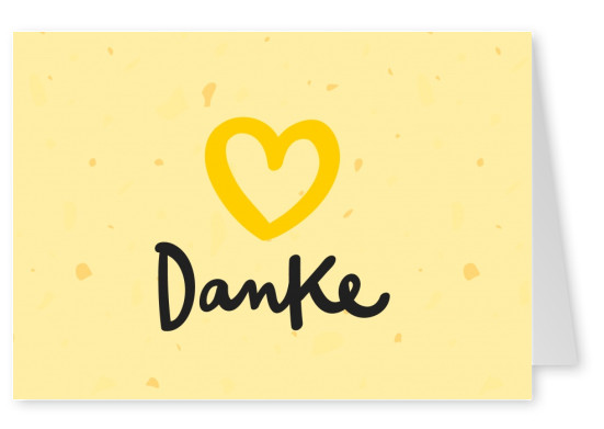 postcard saying danke