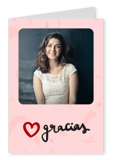 postcard saying Gracias