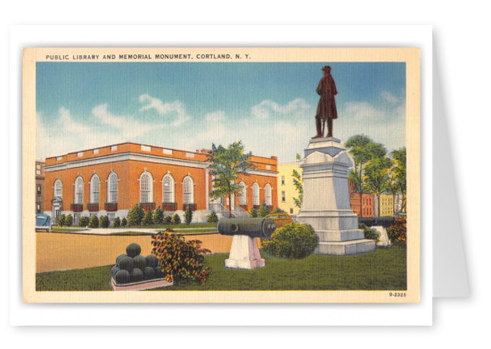 Cortland, New York, Public Library and Memorial Monument