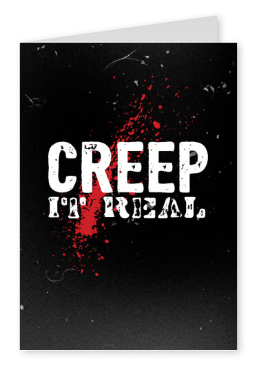 tarjeta de felicitación Creep it real