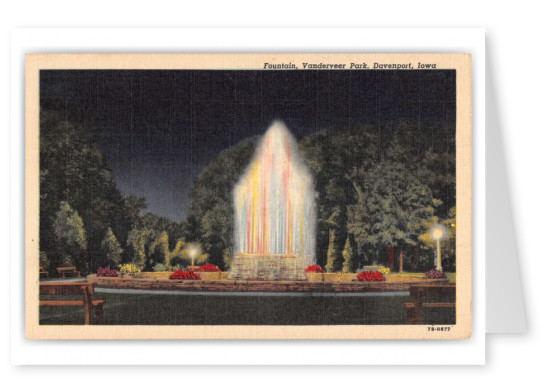 Davenport, Iowa, Vanderveer Park fountain