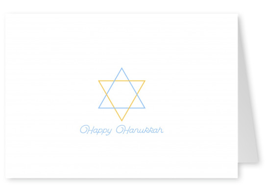 Happy Hanukkah, minimalistic David´s star