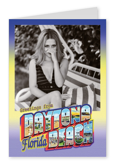 vintage greeting card greetings from Daytona Beach, Florida
