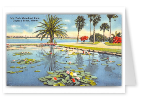 Daytona Beach, Florida, Lily pool, waterfront park