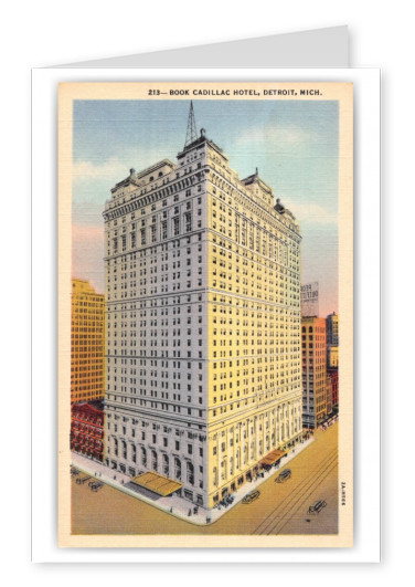 Detroit, Michigan, Book Cadillac Hotel | Vintage & Antique Postcards 🗺 ...