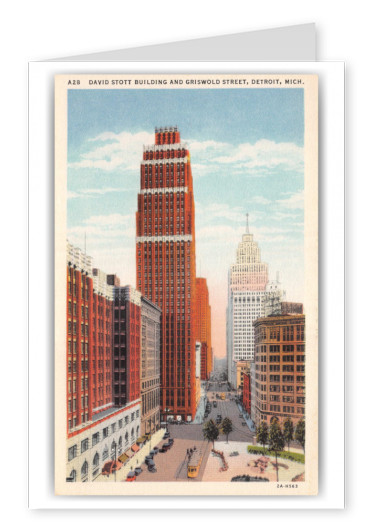 Detroit, Michigan, David Stott Building and Griswold Street