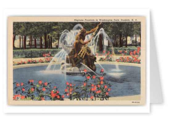 Dunkirk, New York, Neptune Fountain in Washington Park