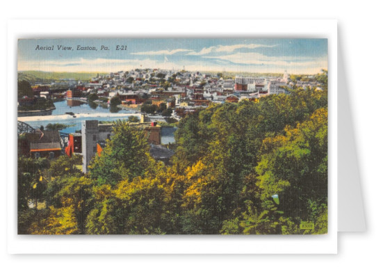 Easton, Pennsylvania, aerial view