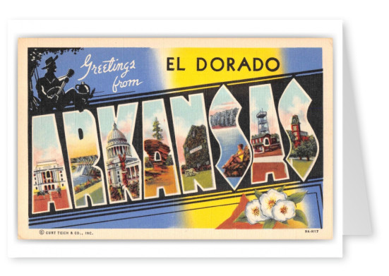 El Dorado Arkansas Large Letter Greetings 