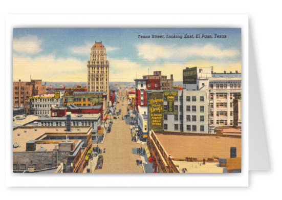 El Paso, Texas, Texas Street looking east