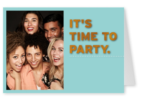 el tiempo-para-fiesta-foto-saludo-tarjeta-online