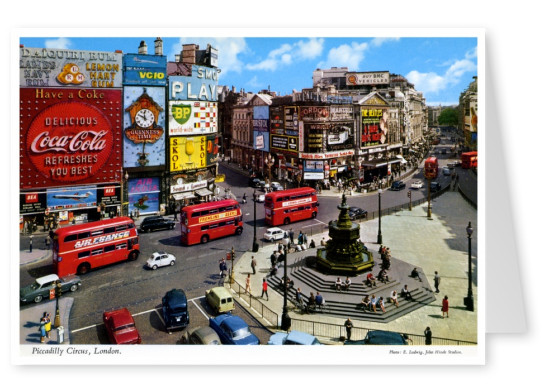 O John Hinde Arquivo de fotos de Piccadilly Circus, em Londres
