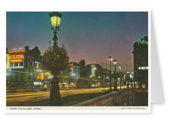 O John Hinde Arquivo de fotos de Dublin por noite