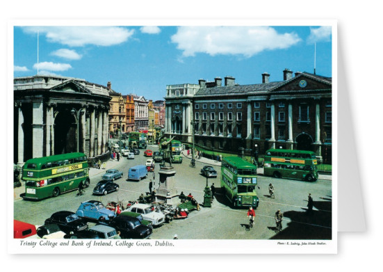 The John Hinde Archive photo Trinity College and Bank of Ireland, Dublin
