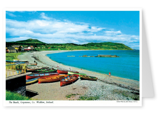 O John Hinde Arquivo de fotos de Praia, Greystones, Co. De Wicklow, Irlanda