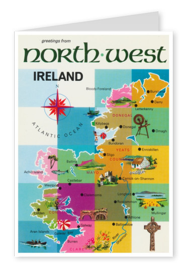 O John Hinde Arquivo saudações do Norte-Oeste de Irlanda