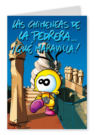 Le Piaf de dibujos animados de Las Chimeneas de la pedrera