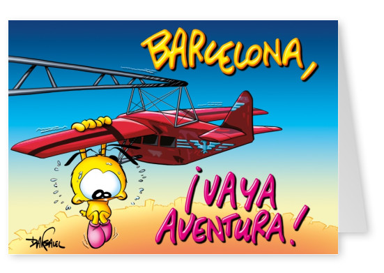 Le Piaf dibujos animados Barcelona vaya aventura