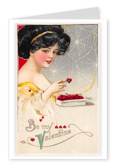 Maria L. Martin Ltda. vintage cartão be my Valentine