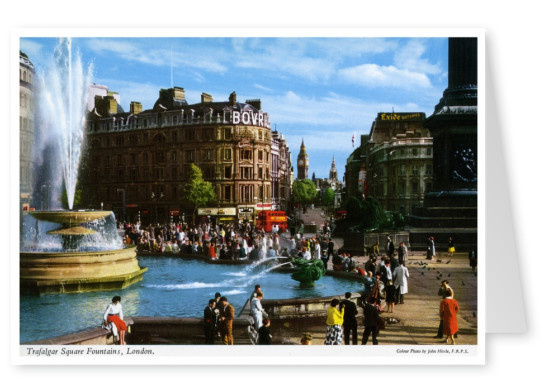 John Hinde photo d'Archive de Trafalgar Square, à Londres