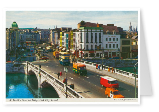John Hinde photo d'Archive de Saint-Patrick Rue et le pont, Liège