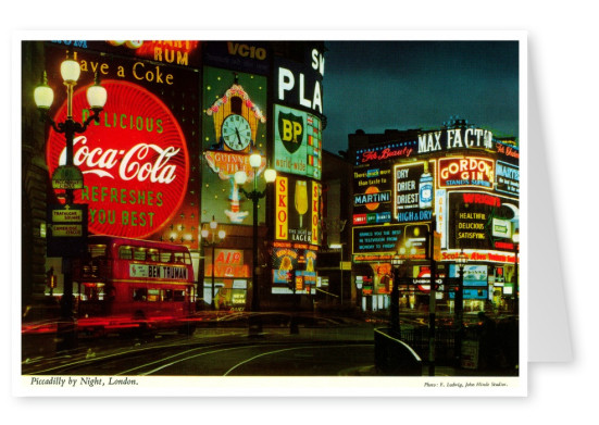 John Hinde photo d'Archive de Piccadilly Circus