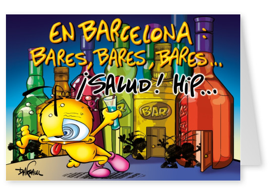 Le Piaf dessin animÃ© En Barcelone: bares, bares, bares