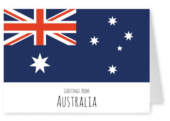 graphique drapeau de l'Australie