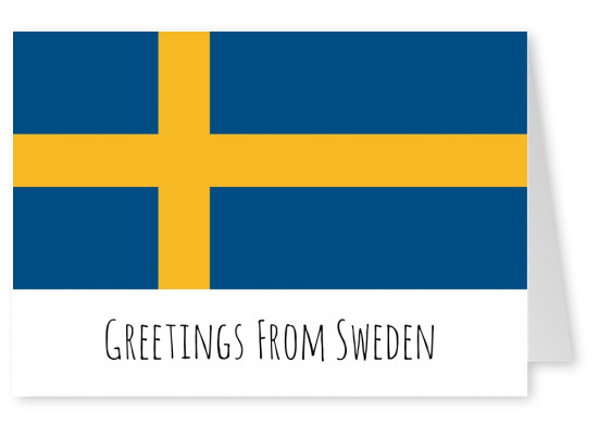 graphique drapeau de la Suède