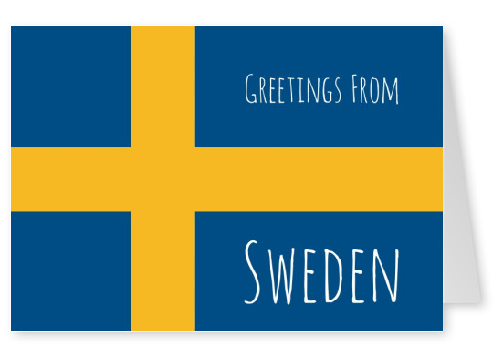 graphique drapeau de la Suède