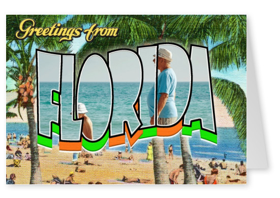 La Floride Style Rétro Carte Postale