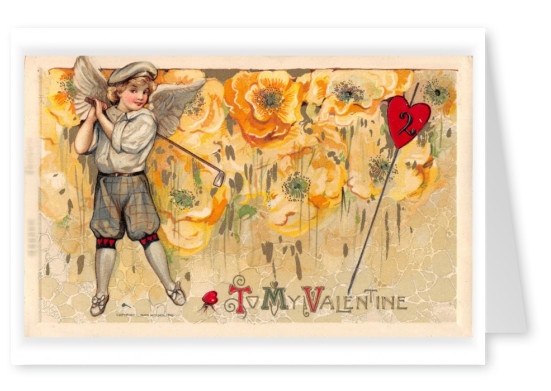 Marie L. Martin Ltd. vintage carte de voeux Pour la st-Valentin